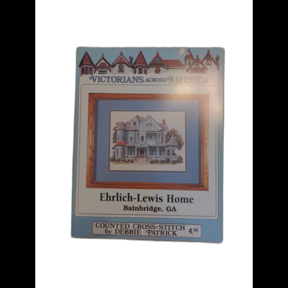 Victorians Debbie Patrick Ehrlich-Lewis Home Bainbridge GA Cross Stitch Pattern - Picture 1 of 1